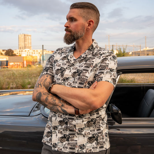 Rock or Bust Clippings Men's Hawaiian-Shirt