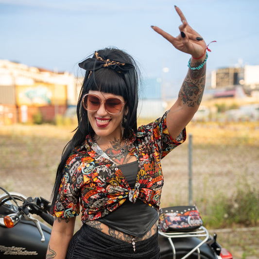 Pete's Patches Crop Lady's Shirt
