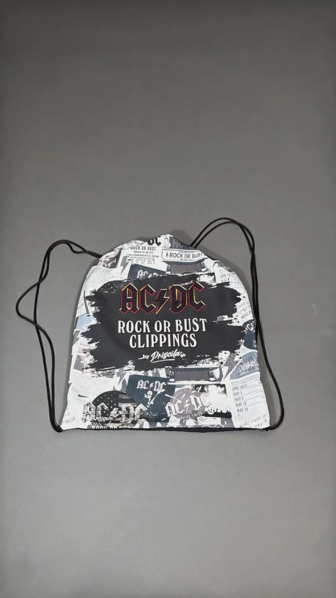 Unboxing video of a high-quality crop top from AC/DC Rock or Bust. Not cheap merchandise, but high quality. 